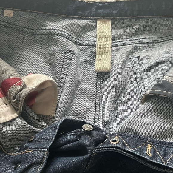 Burberry BRIT Steadman Mens Button Fly Slim Fit Denim - Picture 4 of 6